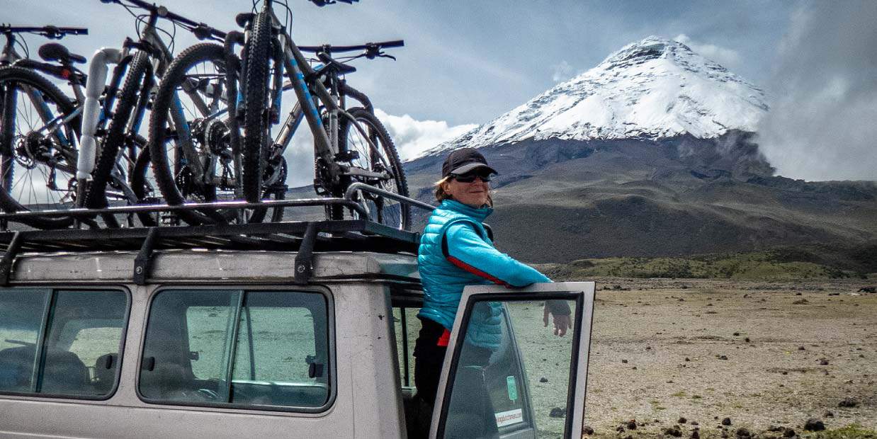 ecuador mountain biking tour in cotopaxi national park
