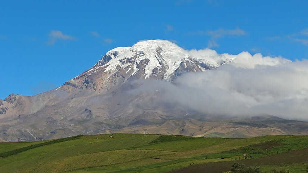 the furthest point from the center of the earth - chimborazo volcano in ecuador