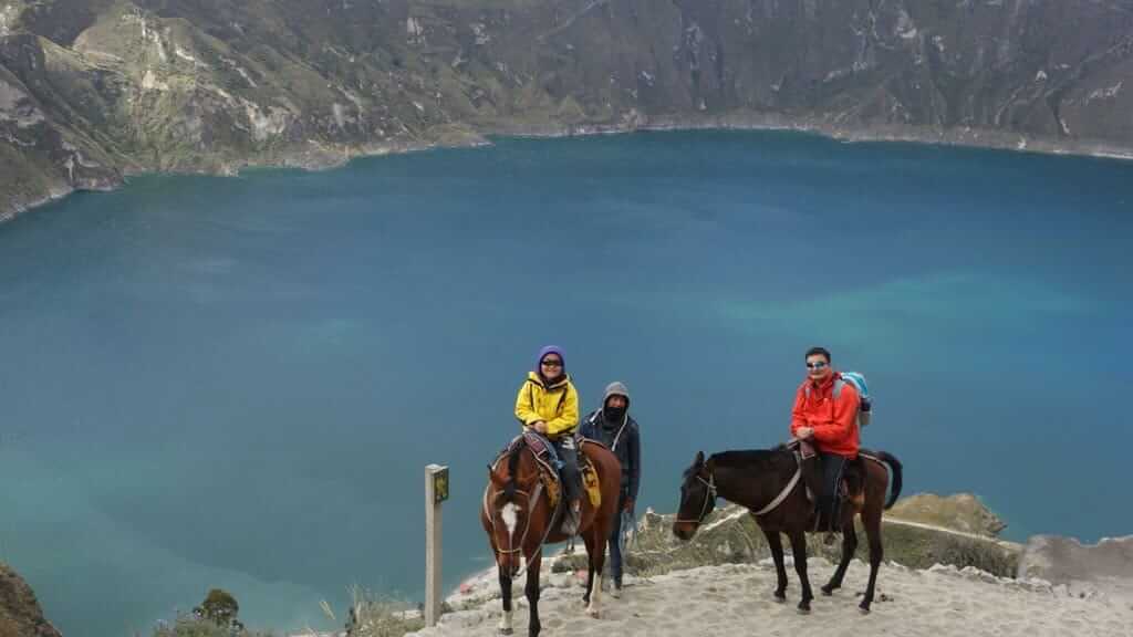 mule ride out of quilotoa crater