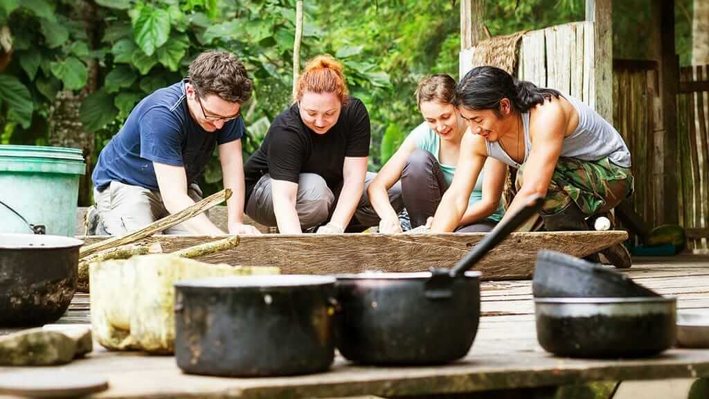 jungle cooking class with indigenous guide in ecuador amazon