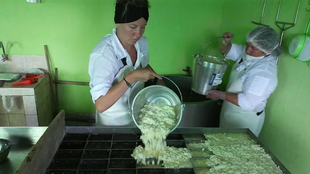 Isinlivi fábrica de queso local ecuador quilotoa loop