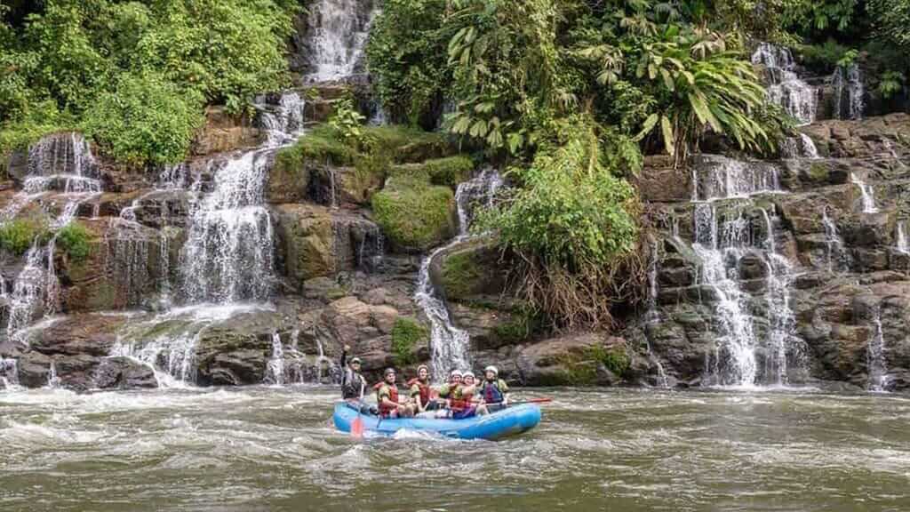 rafting at tena rainforest - ecuador's jungle city