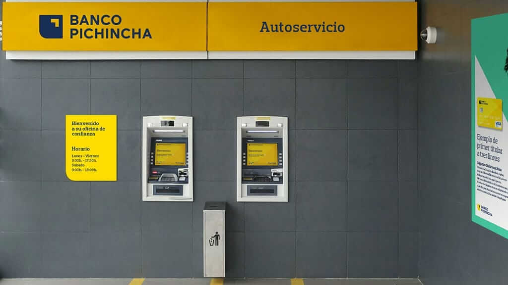 Banco Pichincha-Geldautomaten auf den Galapagos-Inseln