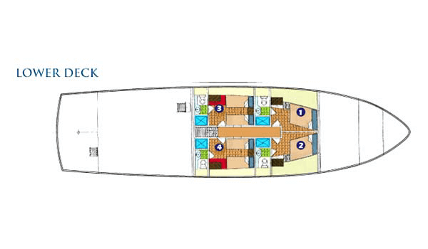 monserrat galapagos deck plan -lower deck
