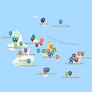 galapagos islands travel map