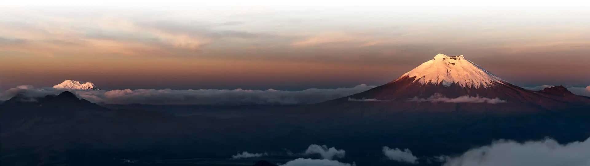 cotopaxi volcano ecuador above the clouds