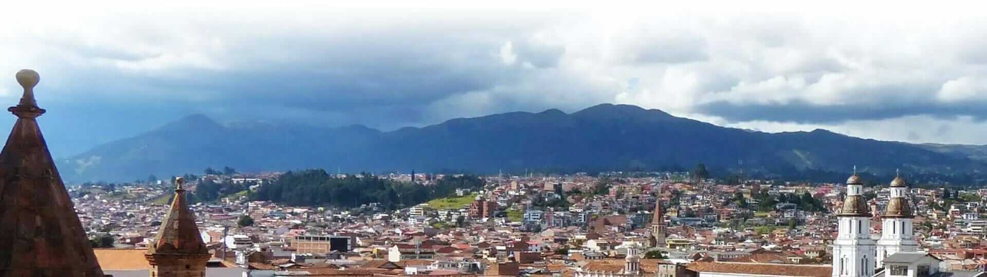 Cuenca-Dach-Draufsicht Ecuador