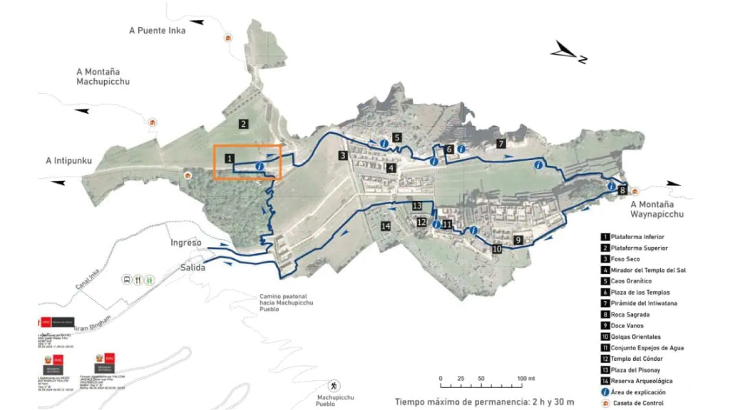 Machu Picchu 2024 routes: Classic-Circuit 2A
