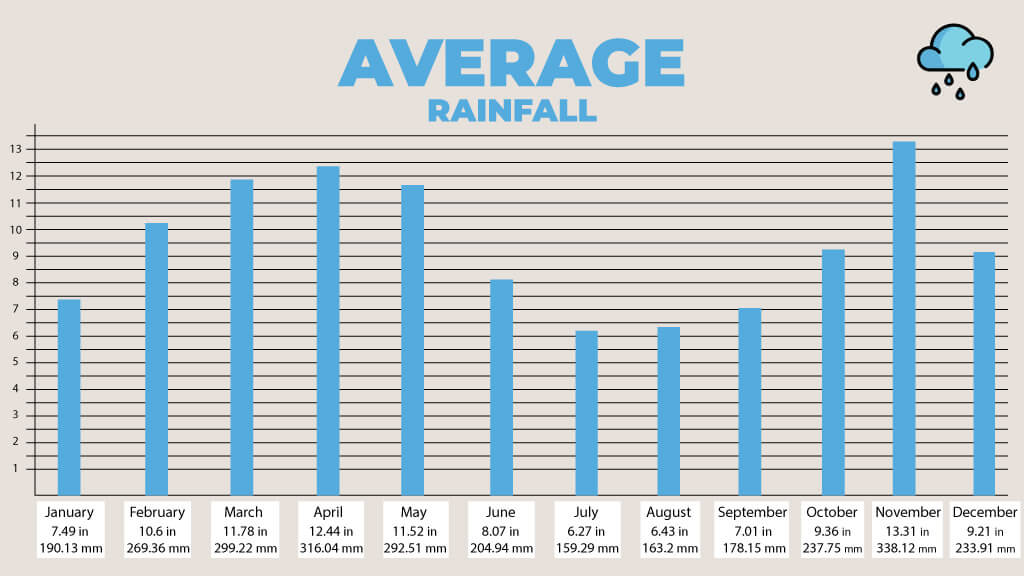 Ecuador Amazon Weather Cuyabeno Rainfall By Month