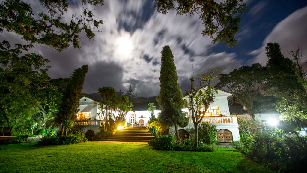 Hacienda-Cusin-at-night otavalo ecuador
