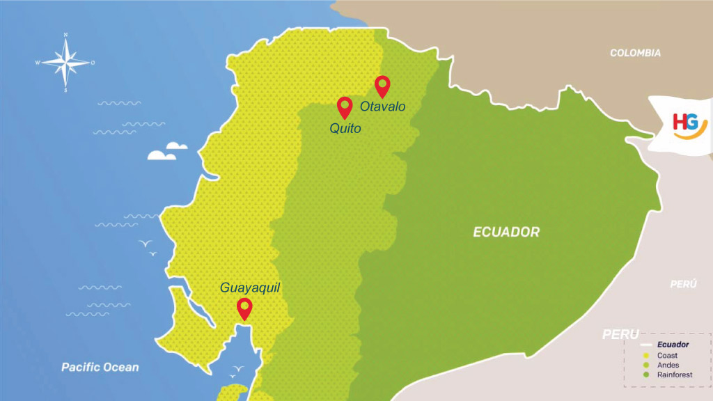 Otavalo-map where is otavalo in ecuador