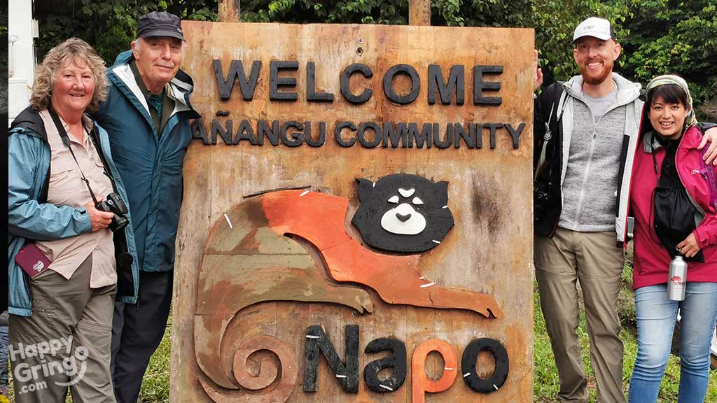 añango-cummunity sign at yasuni national park