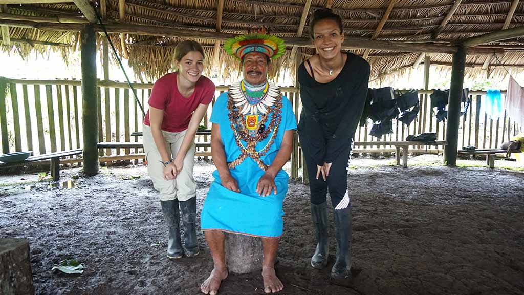 shaman healer at cuyabeno community