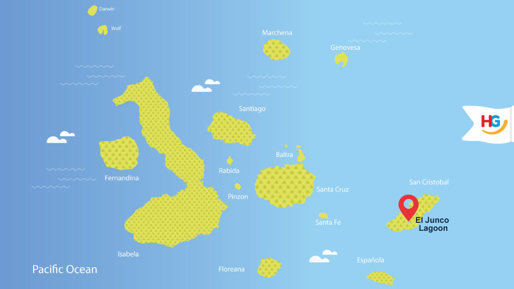 where is el-junco-lagoon-san cristobal galapagos location-map