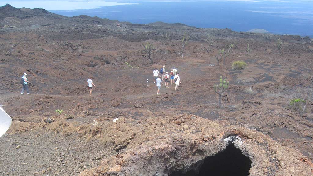 group-of-tourists-at-sierra-negra-volcano galapagos islands