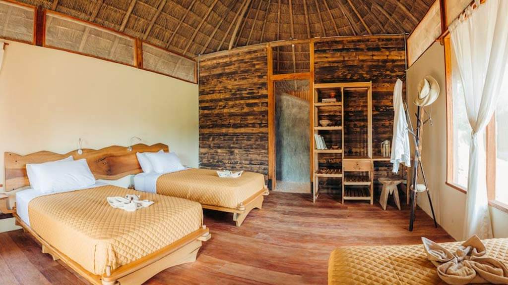 kapawi ecolodge twin cabin accommodation