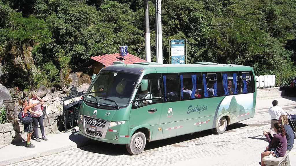 machu picchu shuttel bus from aguas calientes