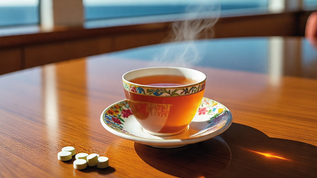 seasickness-medication-ginger-tea natural remedy for galapagos cruise