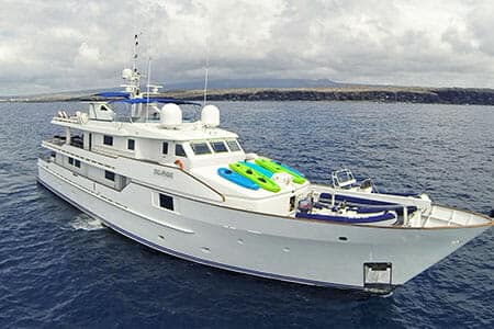 stella maris galapagos cruise yacht fron view