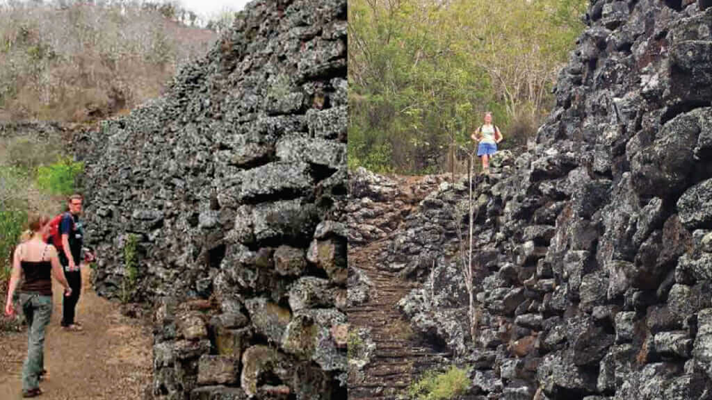 tourists visit galapagos wall fo tears muro de las lagrimas