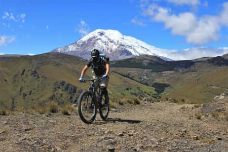 ecuador mountain biking chimborazo volcano